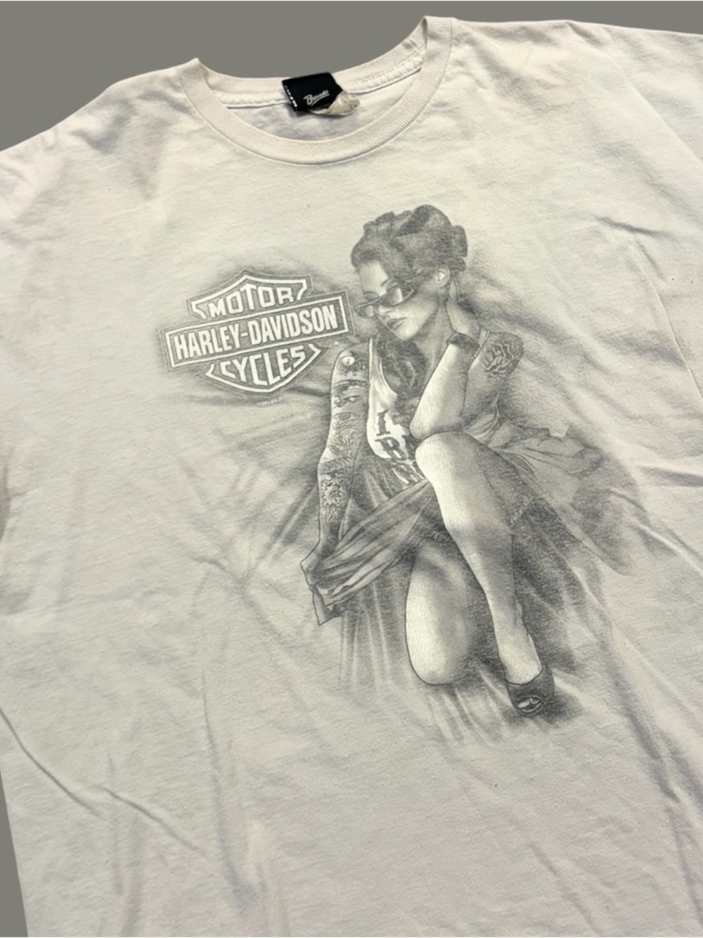 Harley Davidson Sexy Woman T-Shirt 2-Sided Fort Lauderdale Fl
